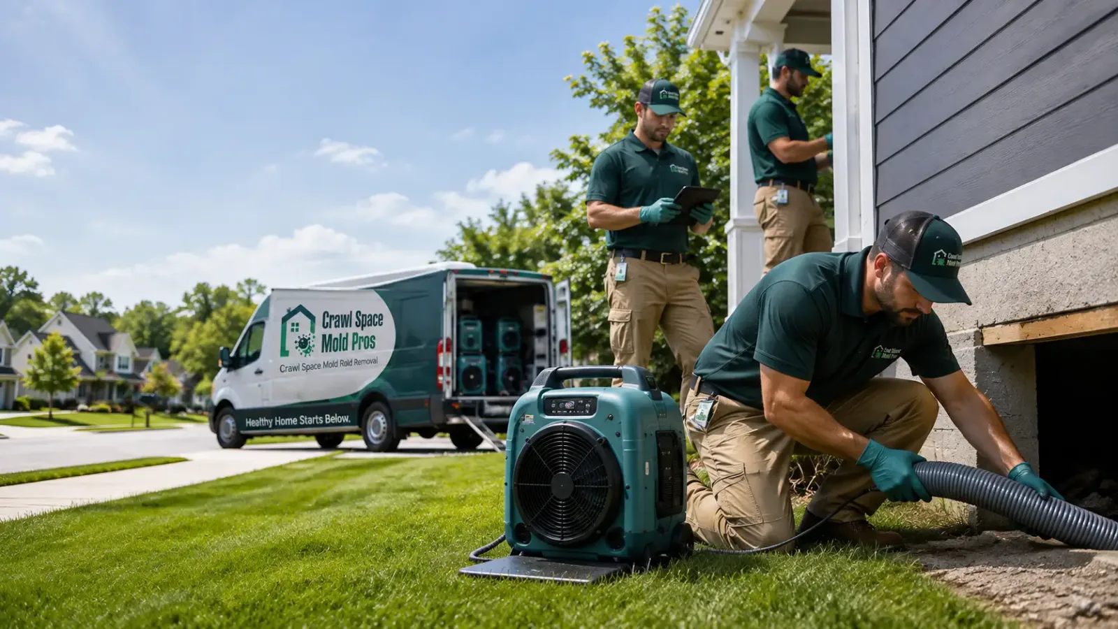 Crawl Space Mold Removal in Dublin, OH